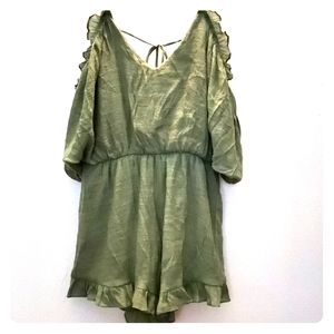 Green jumper dress